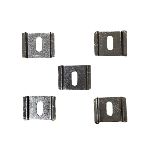 International Connector T&G 5 Pieces DIN Rail Slotted Zinc-Plated Steel RoHS 35mm Wide 7.5mm High (1") - size: 1"