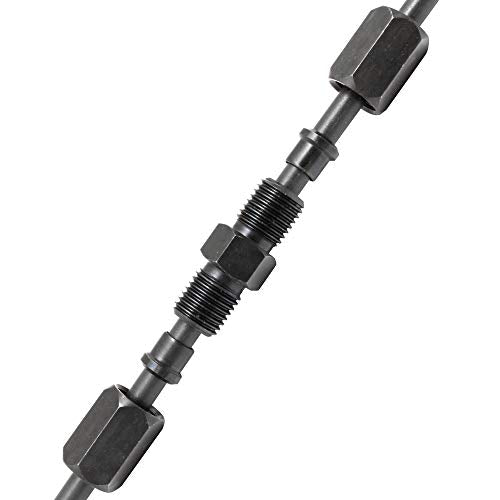 4LifetimeLines 3/8" High-Pressure Compression Union, Black-Oxide Coated Steel – Leak-Tight Tube Connector, Up to 5,000 PSI (1 per Bag)