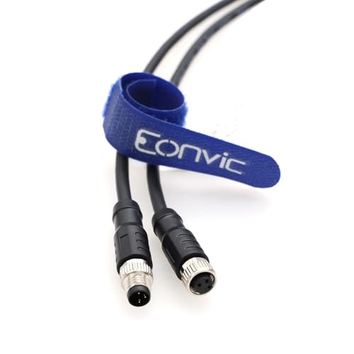 M8 Cable 3 Pin A Code Male to Female Aviation Sensor Cable Waterproof Shielded Electrical Cable for Industrial Automation Control Fieldbus Module Device Network 2m - color: 3pin Male to Female, size: 2m