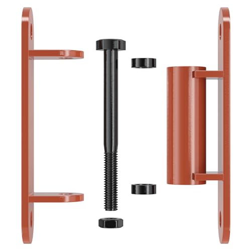 Heavy Duty Gate Hinger 7” Silent Bearing Gate Hinges Red - color: Red