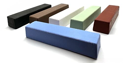 Metal Polishing Compound Kit 24oz - 6 pc Buffing Compound Bars