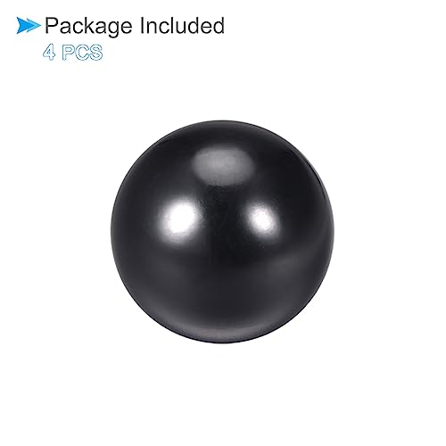 Thermoset Ball Knobs, M6 Female Thread 20mm Diameter, Plastic Metric Hand Screw Grip Black - (Applications: for Lathe Machinery Lever Handle), 4-Pieces - color: Black, size: M6 x 20mm