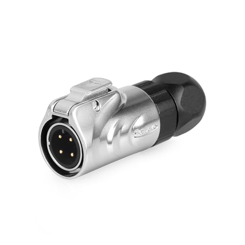 CNLINKO LP12 4-Pin Metal Shell Waterproof Circular Connector M12 - size: 4-Pin