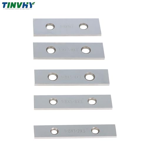 10-Pack 1/8In Thick 3In Long Steel Parallel Set .0002In Hardened Precision Machinist Tools