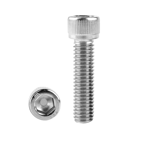 1/4-20 x 1-1/2" Socket Head Cap Screws Allen Hex Bolts, 304 Stainless Steel 18-8, UNC Fully Machine Thread, 25Pcs Silver - color: Silver, size: 1/4-20 x 1-1/2" (25PCS)