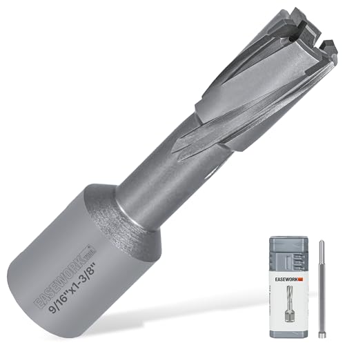EASEWORK TOOL Carbide-Tipped Annular Cutter, 9/16" Diameter x 1-3/8" Depth - size: 9/16"x1-3/8"