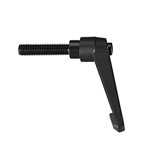 uxcell 2pcs Adjustable Clamping Lever Handle M12 x 50mm Metric Black Oxide Carbon Steel Male Threaded Stud Hand Knobs Rotating Screw Handles Bolts with Locking Lever Black - size: M12 x 50mm