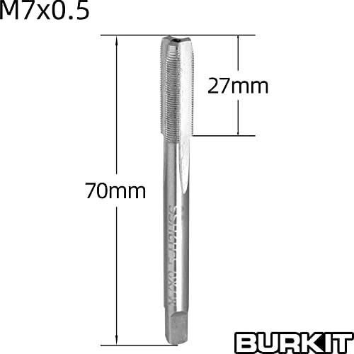 Burkit M7 X 0.5 Tap and Die Set Right Hand - size: M7x0.5