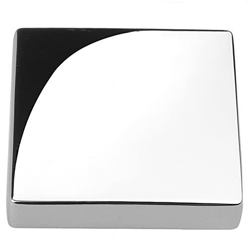 KOOFIZO 20 Pack Polished Chrome Cabinet Knobs, Square Single Hole Pulls K08 - color: Polished Chrome, size: Knob 1 - 20Pcs, style: Modern