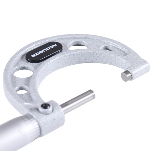 Accusize Industrial Tools 1-2 inch by 0.0001'' Ultra-Precision Outside Micrometer, Eg00-0002 - size: 1-2"