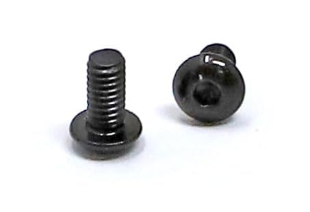 iexcell 100 Pcs M2.5 x 5mm Thread Pitch 0.45 mm Alloy Steel 10.9 Grade Hex Socket Button Head Cap Screws Bolts Kit, Black Oxide Finish - size: M2.5 x 5mm