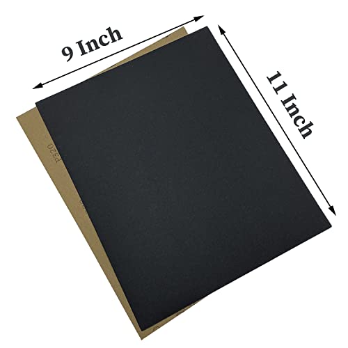 320 Grit Wet Dry Sandpaper, 10PCS 9x11 Inch Silicon Carbide Sanding Sheets - style: Grit 320