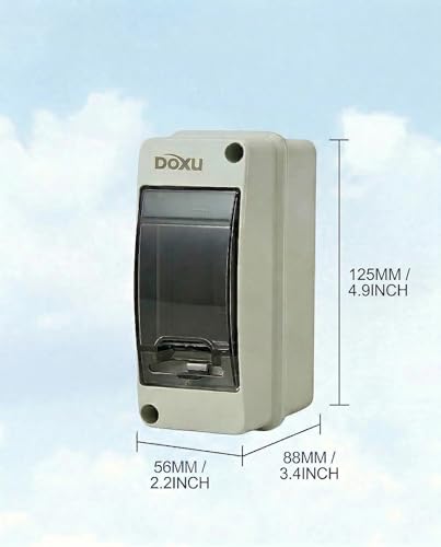 2 Way HT Circuit Breaker Box, Distribution Protection Box - size: 2Way-56x125x88MM