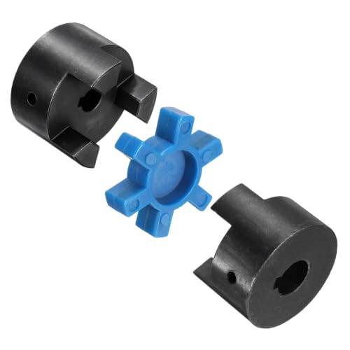 MECCANIXITY L075 Flexible Shaft Coupling 3/8" to 9/16" Bore Coupler Set - size: 3/8" to 9/16" Bore