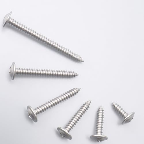 JEGONFRI 150PCS #8 x 1 410 Stainless Steel Self Tapping Wood Screws - size: #8 x 1" Single, style: Self-tapping - Truss
