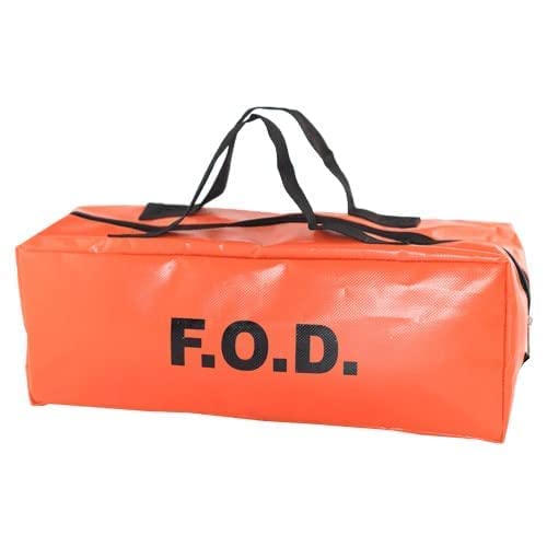 FOD Bag Vinyl Aerospace Aircraft FOD Pouches with Zipper, Hook-and-Loop, Pouches, Waist Belts, Stands, Hanging Options - Help Eliminate Foreign Object Debris Or Store Large Hand Tools - color: Orange
