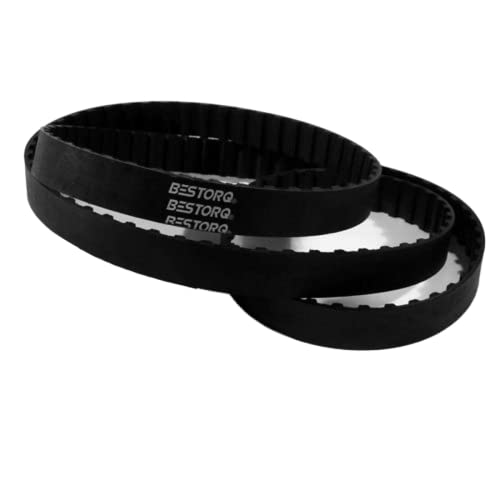 BESTORQ 210-L-100 L Timing Belt, Rubber, 21" Outside Circumference, 1" Width, 0.375" Pitch, 56 Teeth - size: 21.0 inch OC, style: 1.00 inch