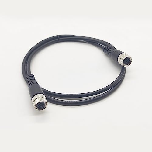 M12 5 Pins Female to Female Connector Cable, A Code Straight Molding Cable Female to Female Aviation Sensor Electrical PVC Cable 125V 4A AC/DC Industrial Molded Cable 10M AWG22(10Meter) - size: 32.8ft