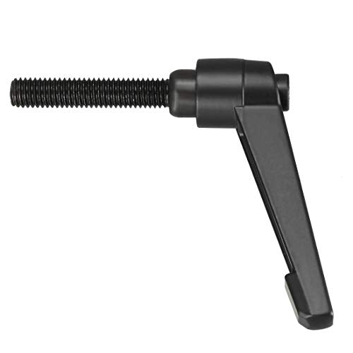 uxcell M8 x 40mm Handle Adjustable Clamping Lever Thread Push Button Ratchet Male Threaded Stud Knobs Locking Rotating Screw Handles Quick Release Bolt Black 3pcs - size: M8x40mm