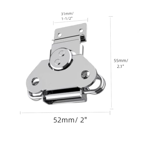 Heavy Duty Stainless Steel Latch for Flight Cases and Equipment Boxes, 4 Pcs 2" x 1-1/2", High Working Loads, Excellent Anti-Corrosion