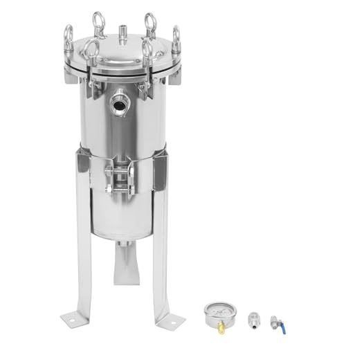 Stainless Steel Bag Filter Housing Solid-Liquid Separation Tool (1" NPT) - size: 1" NPT
