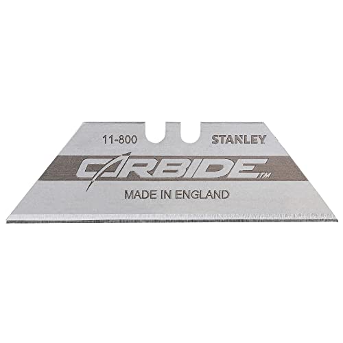 Stanley 2-11-800 Knife Blade "Carbide" (10 Piece), Silver