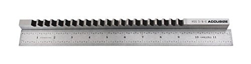 Accusize 3/8 in Style C HSS Keyway Broach, 5000-0022 - size: 3/8 in -C
