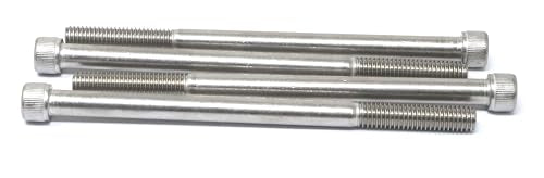 iexcell 4 Pcs 3/8-16 x 6 Partially Threaded Stainless Steel 304 Hex Socket Head Cap Screw Bolts Kit - size: 3/8-16 x 6" ( Partially Threaded )