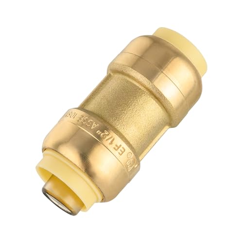 50Pcs EFIELD 1/2 Inch Straight Coupling Push-Fit Fitting(PF003-50) - size: 1/2 Inch(P50), style: Straight Coupling