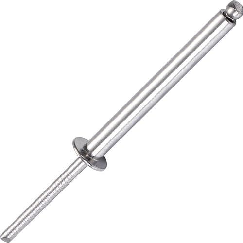 30Pcs Stainless Steel Extra Long Pop Rivets - Heavy Duty, 3/16"x2" - size: 3/16"x2"