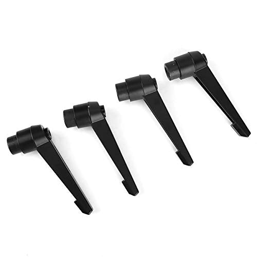 4pcs Push Button Ratchet Level, Adjustable Stainless Steel Female Thread Fixing Handle Machine Knobs M12