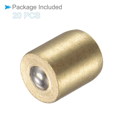 Brass Push Button Grease Oil Cup, | 4x5mm Male Thread | Brass Ball Oiler Nipple - (Applications: for Lubrication System), 20-Pieces - size: 4x5mm
