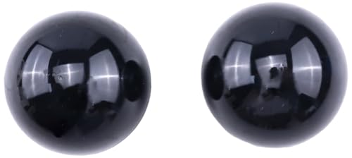 2PCS Threaded Ball Knob M6x35mm Compatible with M6 screw Joystick Handle in lighting installation, control levers, lawn mower, sports equipment and more, Black 1-3/8"
