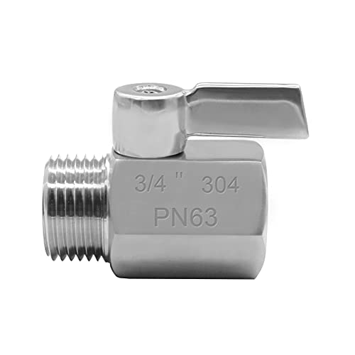 Beduan Stainless Steel 3/4" Shut Off Valve GHT Thread Garden Hose - style: Packof 1
