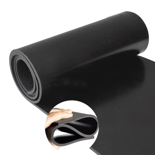 Nisorpa Neoprene Rubber Sheet Roll 3.3x9.8 ft 1/8'' Thick Rubber Roll - size: 3.3 x 9.8 FT