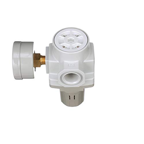 PneumaticPlus SAR400-N04BG Compressed Air Pressure Regulator, 1/2" NPT - size: 1/2" NPT