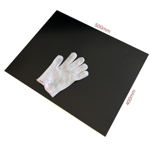 1pcs G10 Glass Fiber Sheet 400X500X4.0MM for RC Model Black Color - size: 400 X 500 X 4.0MM