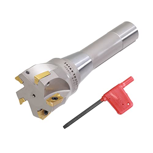 R8 Indexable 2" End Mill, Carbide Insert 90° Milling Cutter - size: 2 in