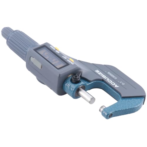 Accusize Industrial Tools Outside Micrometer, 0-1 in/0-25 mm, MD71-0001 - size: 0-1"