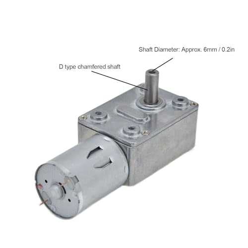 DC 12V Worm Gear Motor, CW/CCW Rotation - color: 30RPM