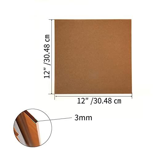 2 Pieces 12x12 Acrylic Sheet, 1/8”Thick (3mm) Clear plexiglass Sheet, for Sign,Craft, Photo Frame, DIY Display Projects… - size: 2 piece12" x 12" 3mm