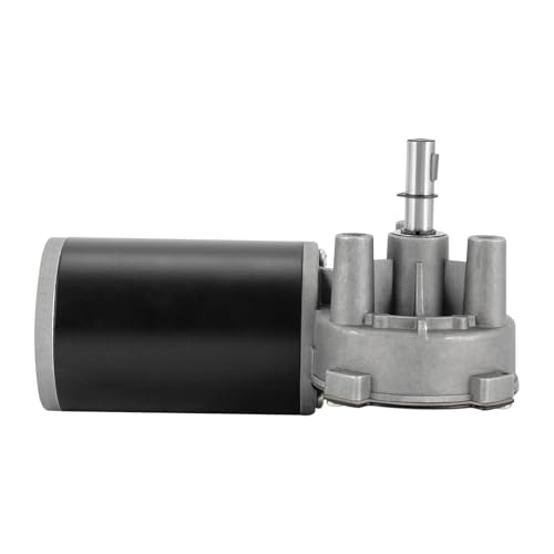 Electric Gear Motor 24VDC, 80W, High Torque Speed Reducing 220 RPM, 154lbs Load Capacity (Left Side)