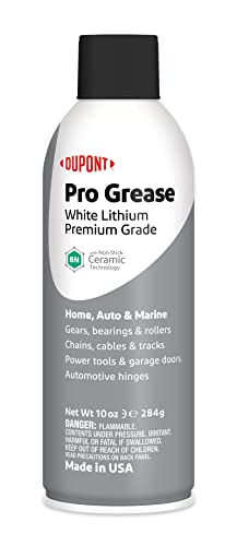 DuPont Teflon White Lithium Grease Aerosol Spray, 10 Oz. & Non-Stick Dry-Film Lubricant Aerosol, 10 oz