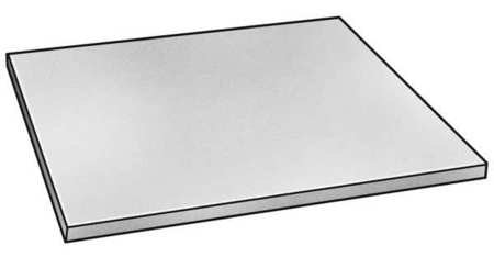 Sheet, HDPE, White, 1/2 In Th, 24 x 48 In