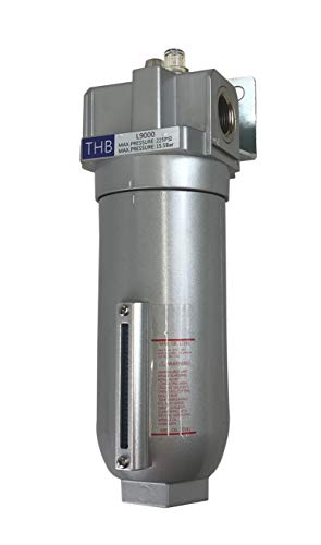 THB Industrial Grade Lubricator Oiler for Compressed AIR LUBRICATE Pneumatic AIR Tools, Metal Bowl with Visible Sight Glass, 225 PSI MAX (3/4" NPT, 11oz) - style: 3/4" NPT, 11oz