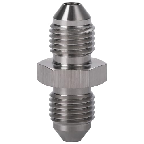 3AN Male to 3AN Male Stainless Steel Brake Clutch Fuel Oil Fitting Adapter Coupler - size: 3AN to 3AN
