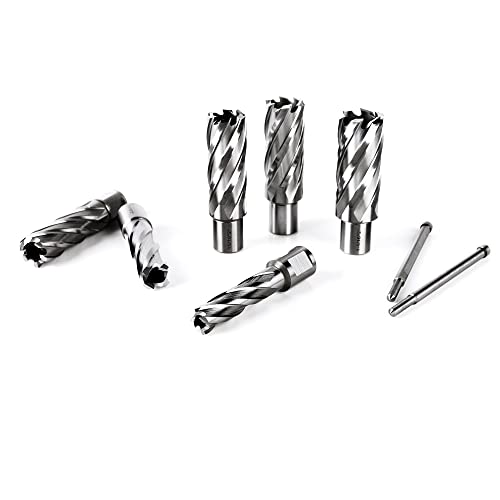 OSCARBIDE 8pc HSS Annular Cutter Set, 2" Cutting Depth,9/16" to 1-1/16"Dia