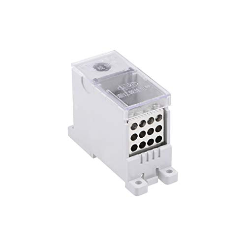 uxcell 1 Input 12 Output DIN Rail Terminal Blocks 660V 250A Connectors