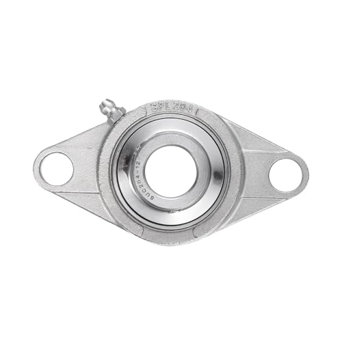 uxcell 2Pcs SUCFL204-12 Pillow Block Bearings 3/4 in Bore Self Alignment - size: SUCFL204-12