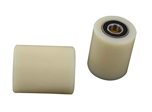 Pallet Jack/Truck Load Wheels 3"x3.75" with Bearings ID 20mm Nylon